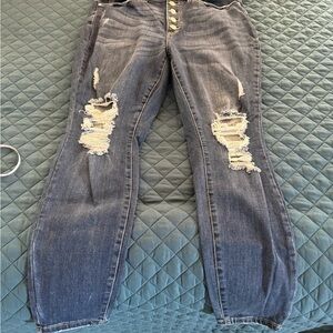 Judy Blue High Rise Distressed Jeans